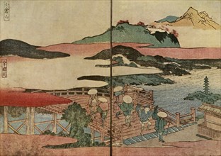 Mount Ogura and the Uji River, 1824, (1924).