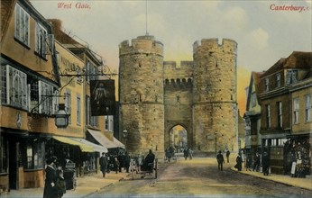 West Gate, Canterbury', late 19th-early 20th century.