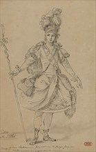 Tithonus. Costume design for the opera Titon et l'Aurore by Jean-Joseph de Mondonville, 1763.