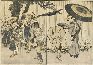 People in the rain, 1819, (1924).