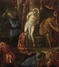 The Flagellation of Christ, ca 1585-1590 .
