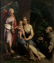 The Rest on the Flight into Egypt with Saint Francis of Assisi, c. 1520.