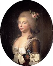 Portrait of Louise Auguste of Denmark (1771-1843) , 1784.