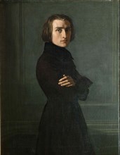 Portrait of the Composer Franz Liszt (1811-1886), 1839.