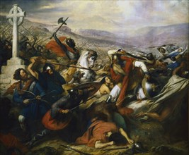 Charles Martel in the Battle of Tours , 1837.