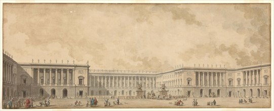 First reconstruction project of the Palace of Versailles presented to King Louis XVI, c. 1785.