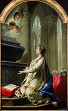Saint Clotilde praying by the tomb of Saint Martin, 1753.