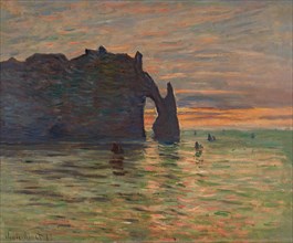 Sunset at Étretat, 1883.