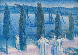Nocturne with Cypresses (Nocturne aux cyprès), 1896.