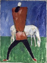The White Horse (Man and Horse), 1930-1931.