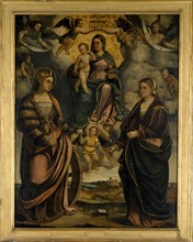 Madonna and Child between the saints Catherine and Apollonia, 1526.