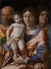 The Holy Family with a saint, 1495.