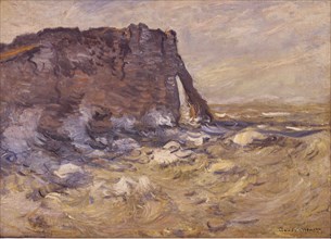 Cliff and Porte d'Aval by Stormy Weather, 1883.