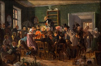 Scene from an auction, 1835.