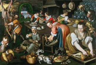 Kitchen, ca 1585-1590 .
