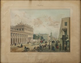 The Anichkov Palace in Saint Petersburg, End 1840s.