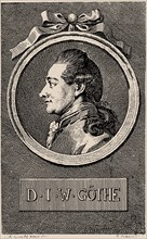 Portrait of the author Johann Wolfgang von Goethe (1749-1832), 1776.