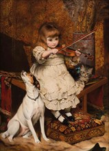 The little violinist , 1887.