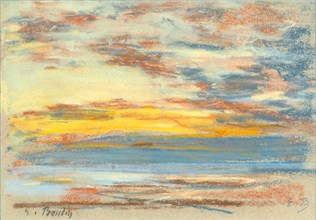 Coastline and sky, c. 1890.