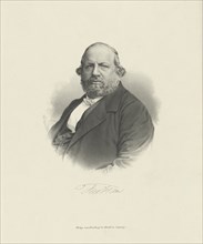 Portrait of the composer Ferdinand von Hiller (1811-1885) , c. 1870.