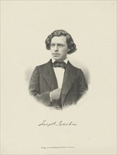 Portrait of the violinist and composer Joseph Joachim (1831-1907) , ca 1855.