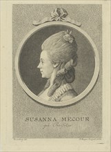Portrait of the actress Susanna Mecour (1738-1784), 1782.