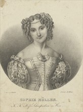 Portrait of the actress Sophie Müller (1803-1830) , 1825-1829.