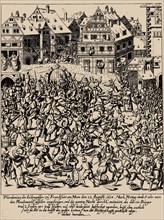 The Fettmilch Rising. The plundering of the Judengasse in Frankfurt on August 22, 1614, c. 1616-1617