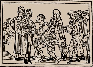 Farmers in the delivery of their taxes to the landlords, 1479.