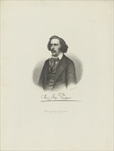 Portrait of the composer Henry Hugo Pierson (1815-1873) , c. 1850.