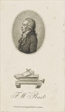 Portrait of the violinist and composer Friedrich Wilhelm Rust (1739-1796) , c. 1800.