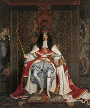 Portrait of Charles II of England (1630-1685), ca 1676.