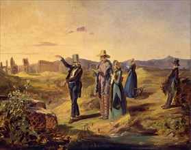 Englishmen in the Campagna, ca 1835.