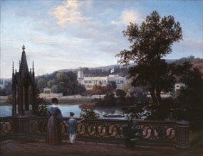 View of Glienicke Palace from Babelsberg, c.1838.