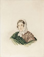 Portrait of Tatiana Petrovna Lvova (1789-1848), née Poltoratskaya, 1830s.