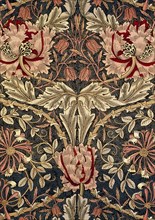 Decorative fabric, 1876-1890.
