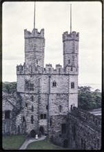 Eagle Tower, Caernarfon Castle, Caernarvonshire, North Wales, 1962