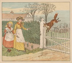 The Fox jumping over the parson's gate, c1883.
