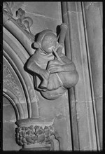 Carved figure, Minster Church of St John, Beverley, East Riding of Yorkshire, c1955-c1980