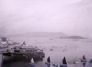 The Promenade Pier at Plymouth in Devon, late 19th-early 20th century.