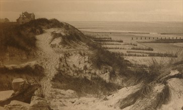 Le Dunes et la Plage', (Sand Dunes and Beach), c1900.