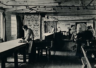 Cotton Printing at Merton Abbey Works', c1884.