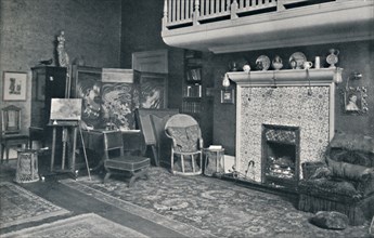 View in the Studio of Sir E. A. Waterlow, R.A.', late 19th-early 20th century.