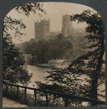 Durham Cathedral - Viewed from across the River, England', c1910