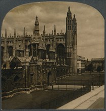 Celebrated Gothic chapel of Kings College, Cambridge, England', c1910