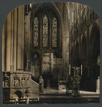 The Pulpit and Choir of Truro Cathedral, Eng.', c1910