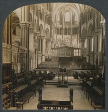 Canterbury Cathedral - Interior View, Canterbury, England', c1910