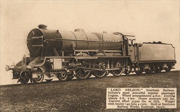 "Lord Nelson", Southern Railway', c1930.