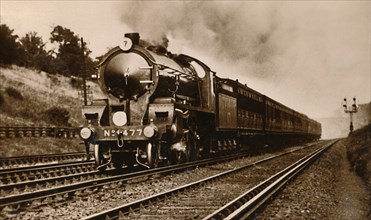 The S.R. West of England Express Passing Earlsfield', early 20th century.
