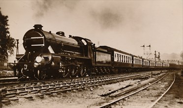 The S.R. Dover Boat Train, Hauled by "Sir Gawain" A King Arthur Type Locomotive', c1930.